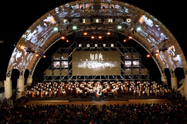 ▲ ‘2019 달성 100대 피아노 협연자 오디션’이 지난 6일 달성문화센터 백년홀에서 전국에서 35명 오디션 참가자가 참석해 성황리에 열렸다. 사진은 지난해 행사 장면.ⓒ달성군