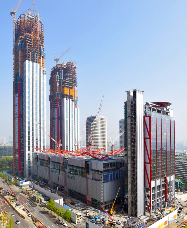 ▲ 자료사진. '파크원' 건설 현장. ⓒ포스코건설