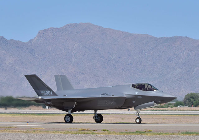 ▲ 한국 공군이 지난 3월 인도받은 F-35A. ⓒ미국 공군 공개사진.