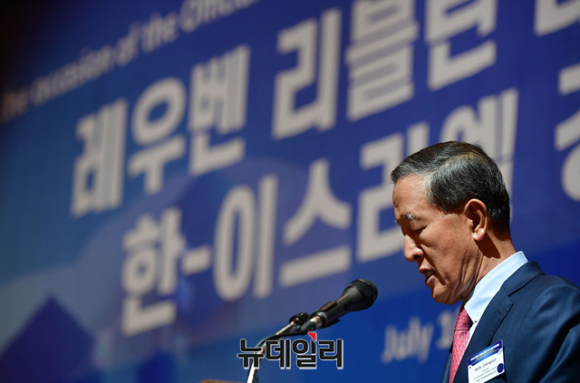 ▲ 허창수 전경련 회장 또한 포럼 개회사에서 한국과 이스라엘의 산업구조는 상호보완적이어서 FTA를 체결할 경우 시너지가 대단히 클 것이라고 주장했다. ⓒ정상윤 기자.