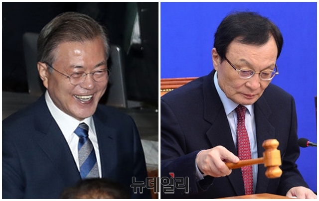 ▲ 문재인 대통령과 이해찬 더불어민주당 대표. ⓒ뉴데일리 DB