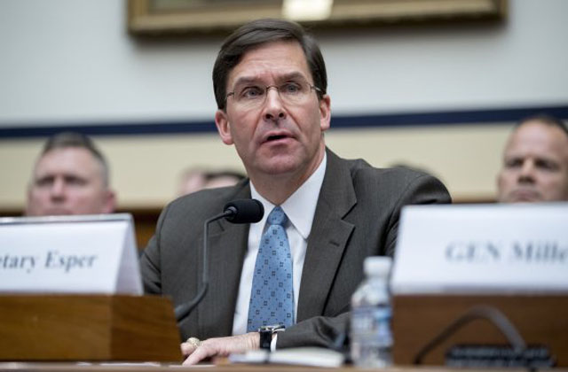 ▲ 마크 애스퍼 미국 국방장관 지명자. ⓒ뉴시스 AP. 무단전재 및 재배포 금지.