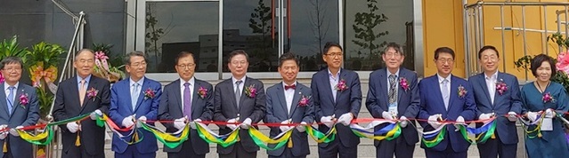 ▲ ㈜킴스제약(대표이사 김승현)이 충북 청주시 오송읍 제2오송생명과학산업단지에 GMP공장을 준공했다.ⓒ충북도