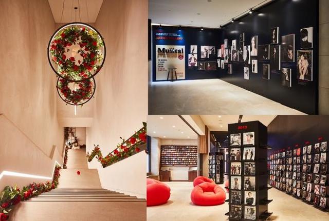 ▲ 드림씨어터 객석 1층부터 3층까지 로비와 공간을 3가지 섹션으로 나뉘어서 전시한 '드림씨어터 오픈스페이스 2019'.ⓒ클립서비스