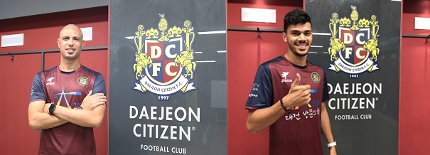 ▲ 하마조치 선수(좌)와 안토니오 선수(우).ⓒ대전시티즌