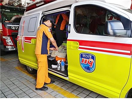 ▲ 대구소방안전본부가 폭염 순찰 강화 및 온열질환자 대응 장비 탑재 등 ‘폭염 구급대’ 활동을 강화하기로 했다.ⓒ대구시