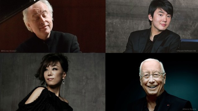 ▲ 왼쪽 위부터 시계방향으로 안드라스 쉬프, 조성진, 조수미, 윌리엄 크리스티.ⓒ아트센터 인천