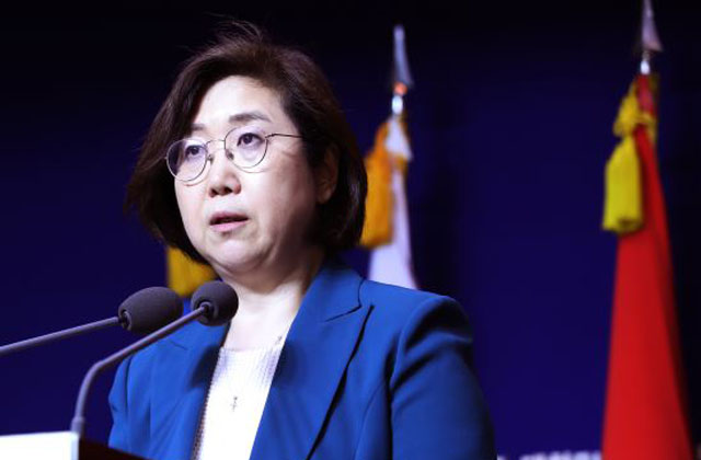 ▲ 최현수 국방부 대변인이 지난 24일 오후, 일본을 향해 