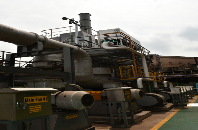 ▲ 새로 설치된 수처리 냄새제거 설비 모습.ⓒ포스코