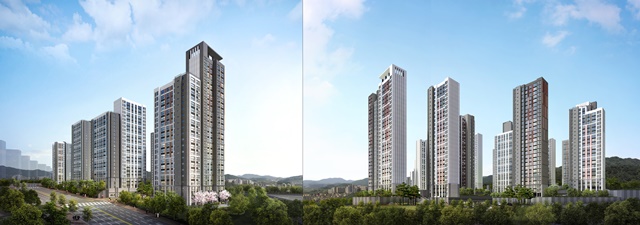 ▲ '일루미스테이트' 3·4단지 투시도. ⓒ현대건설