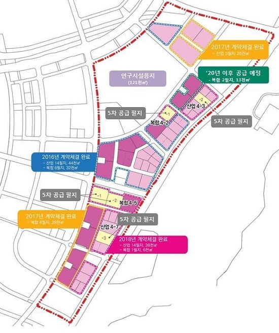 ▲ 세종테크밸리 5차 분양 대상필지 현황자료.ⓒ행정중심복합도시건설청