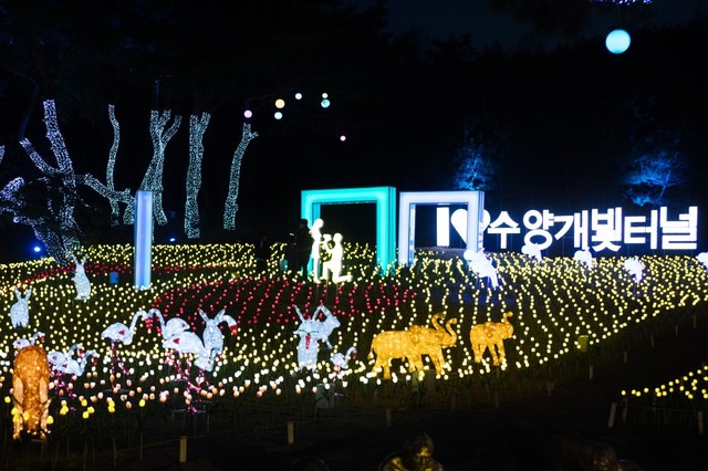 ▲ 한국관광공사가 '이달에 가볼만 한 곳'으로 뽑은 단양 수양개 빛 터널.ⓒ단양군