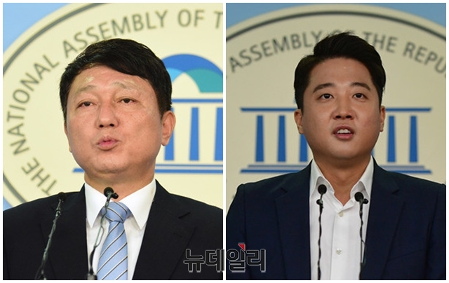 ▲ 최재성 더불어민주당 의원과 이준석 바른미래당 최고위원. ⓒ뉴데일리 DB