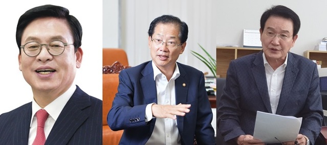 ▲ 정우택·오세세·변재일 의원(왼쪽부터).ⓒ정우택·오제세 의원실, 뉴데일리 D/B