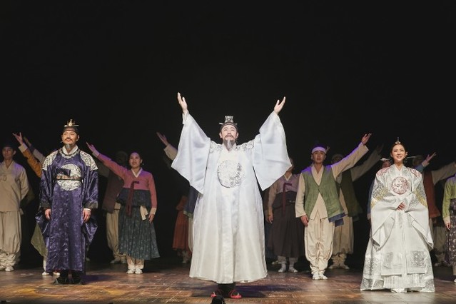 ▲ 뮤지컬 '세종, 1446' 공연 장면.ⓒHJ컬쳐