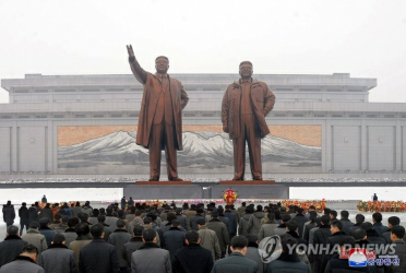 ▲ 평양 만수대에 위치한 김일성 부자 동상. ⓒ연합뉴스