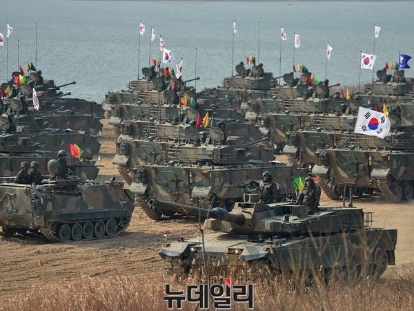 ▲ 2015년 2월 열렸던 육군 제20기계화보병사단의 기동사열 모습. ⓒ정상윤 기자.