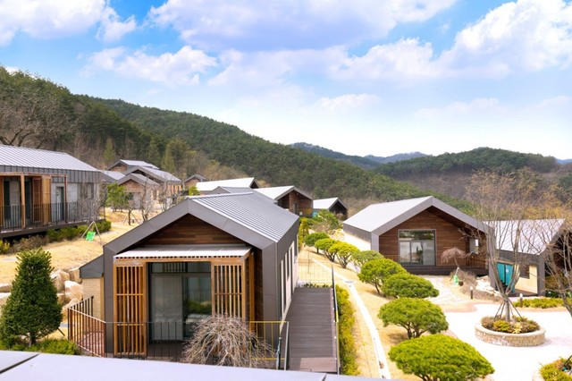 ▲ 정감록 명당체험마을 산림휴양 시설.ⓒ단양군