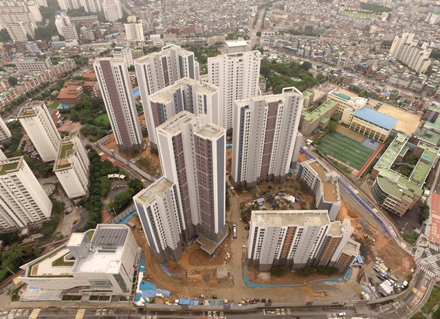 ▲ '신길 센트럴 자이' 시공 현장. ⓒGS건설