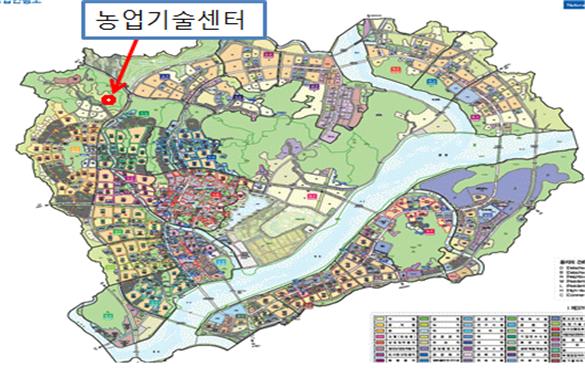 ▲ ‘도시농업지원센터’ 현장 위치도.ⓒ세종시