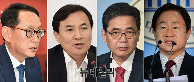 ▲ 왼쪽부터 김도읍‧김진태‧곽상도‧주광덕 자유한국당 의원. ⓒ뉴데일리DB
