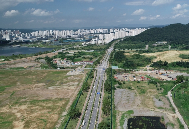 ▲ 국회 세종의사당 예정지.(왼쪽)ⓒ세종시