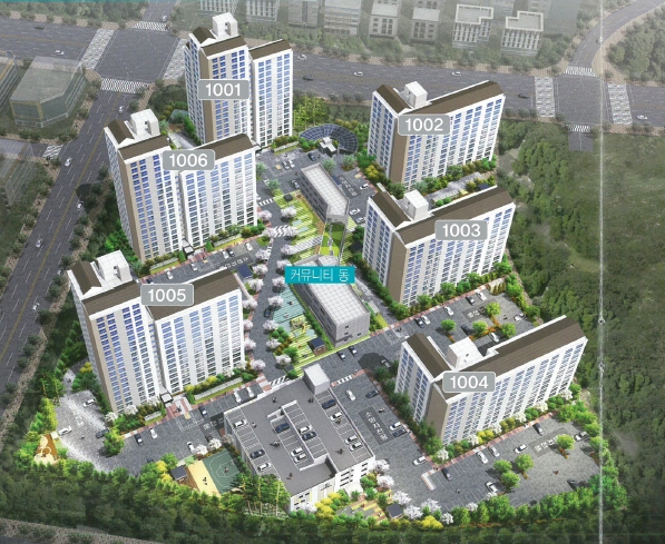 ▲ 대구혁신 A-3BL(10단지) 행복주택 조감도.ⓒLH 대경본부