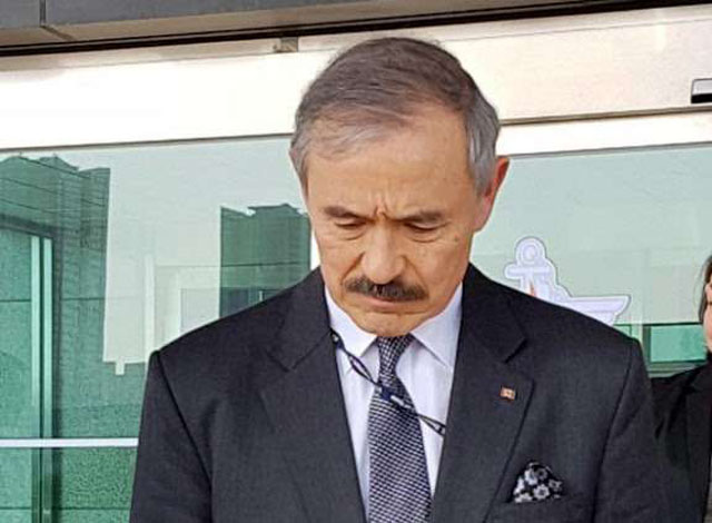 ▲ 지난 28일 외교부에 불려갔다 나오는 해리 해리스 주한 미국대사. ⓒ연합뉴스. 무단전재 및 재배포 금지.