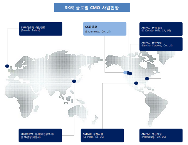 ▲ SK㈜ 글로벌 CMO 사업현황 ⓒSK㈜