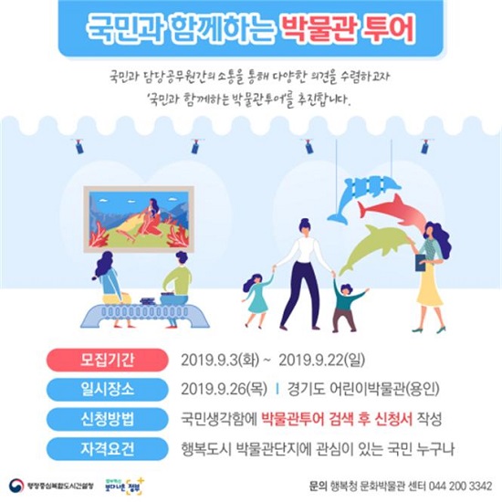 ▲ ‘국민과 함께하는 박물관투어’ 포스터.ⓒ행복청