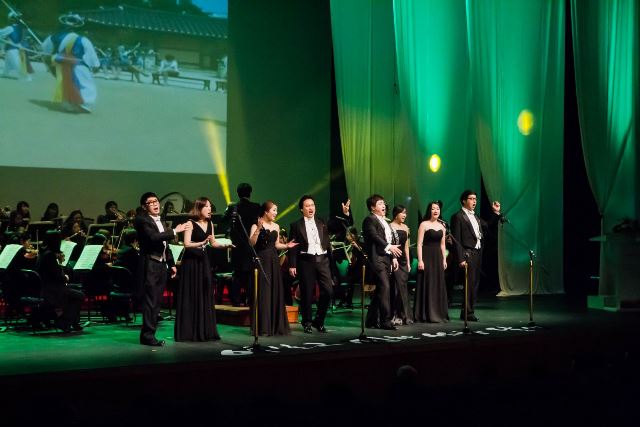 ▲ 제2회 뮤뮤콘서트의 무대를 장식할 성악 앙상블 프리소울의 공연 모습.ⓒ경주엑스포