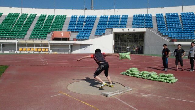 ▲ 지난해 환경미화원 채용시험 모습.ⓒ경주시