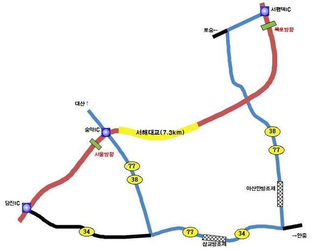▲ 우회도로 운영 및 교통차단 계획도.ⓒ한국도로공사 대전충남본부