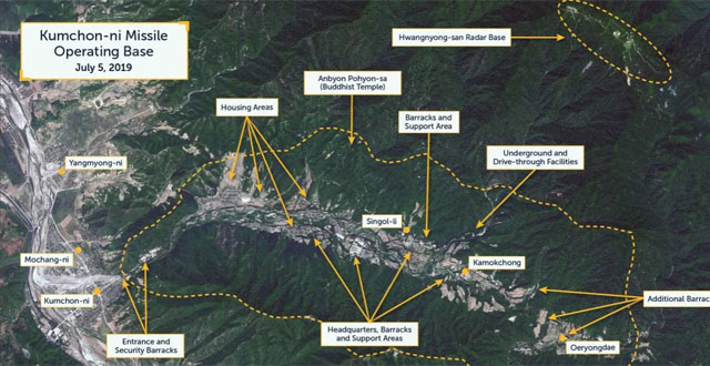 ▲ 지난 7월 5일 상업용 인공위성이 촬영한 북한 금천리 탄도미사일 기지 일대 모습. ⓒ美CSIS 비욘드 패러렐 홈페이지 캡쳐.
