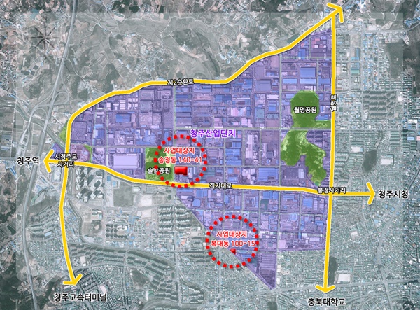 ▲ 충북 청주시 청주산업단지 행복주택 건립 사업지구 조감도.ⓒ청주시