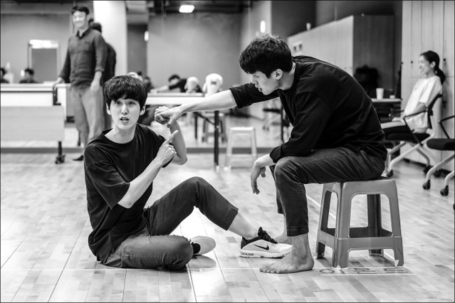 ▲ 연극 '아몬드' 연습 현장.ⓒ세종문화회관