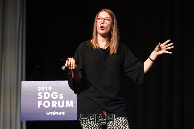 ▲ 솔베이가 팍슈타이트(Solveiga Pakštaitė) 칸 라이언즈 수상자 ⓒ정상윤 기자