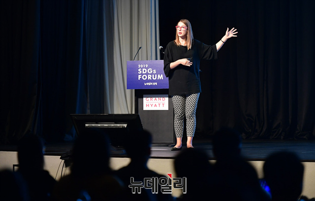 ▲ 솔베이가 팍슈타이트(Solveiga Pakštaitė) 칸 라이언즈 수상자 ⓒ정상윤 기자