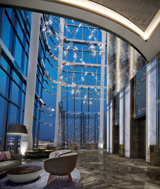 ▲ 중국 나 로터스 호텔 로비. ⓒ메리어트인터내셔널