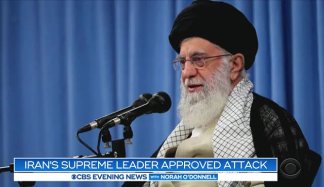 ▲ 미국 CBS는 지난 18일(현지시간) 이란 아야톨라 알리 하메네이가 사우디 공격을 승인했다고 보도했다. ⓒ美CBS 관련보도 화면캡쳐.