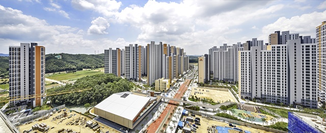 ▲ 'e편한세상 용인 한숲시티' 전경. ⓒ대림산업