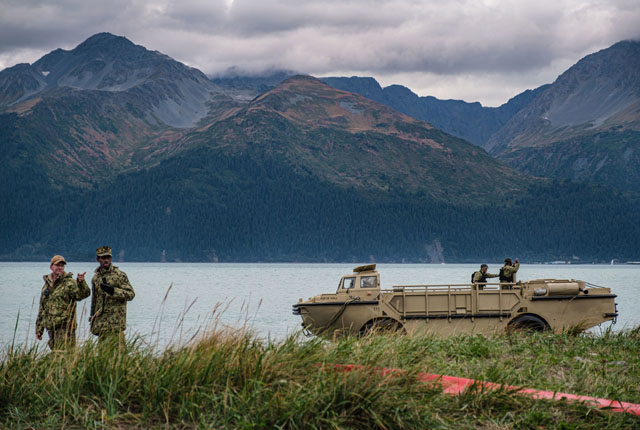 ▲ 美해군과 해병대가 9월 초 알래스카에서 실시한 극지적응훈련 당시 모습. ⓒ美인도 태평양 사령부 공개사진.