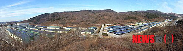 ▲ 2014년 2월 육군 종합보급창에서 촬영한 태양광 발전설비. ⓒ뉴시스. 무단전재 및 재배포 금지.