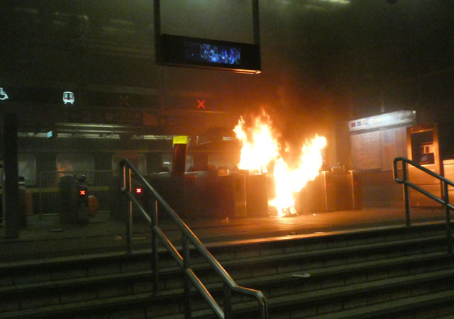 ▲ 불타는 판링(粉嶺)역ⓒ허동혁