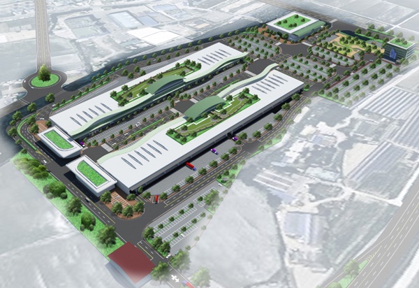 ▲ 새로 이전하게 될 청주농산물도매시장 조감도.ⓒ충북도