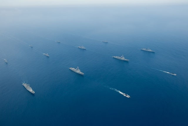▲ 2015년 6월 제주 동쪽 해역에서 실시했던 한미 연합 대잠수함 작전 훈련. ⓒ해군 공식 블로그 공개사진.