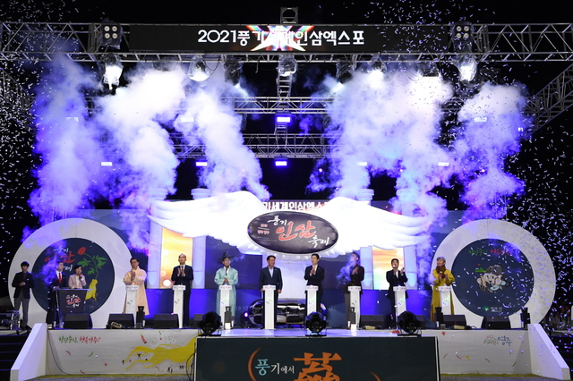 ▲ 국내 최대 인삼 생산지인 영주에서 개최되는 2019경북영주 풍기인삼축제가 12일 오후 7시 개막식을 갖고 9일간 일정에 들어갔다.ⓒ영주시
