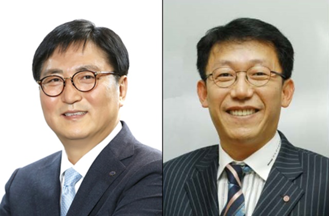 ▲ 대림산업 박상신 대표이사 부사장(좌)과 배원복 경영지원본부장. ⓒ대림산업·대림오토바이