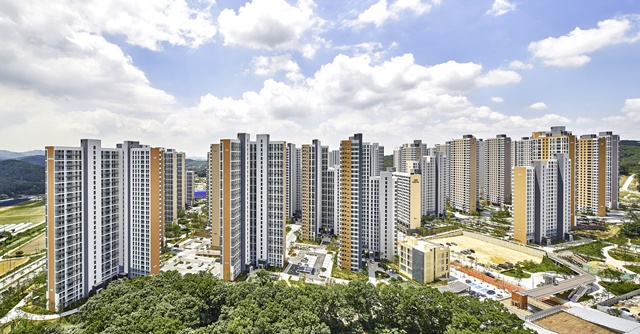 ▲ 자료사진. 'e편한세상 용인 한숲시티' 전경. ⓒ대림산업