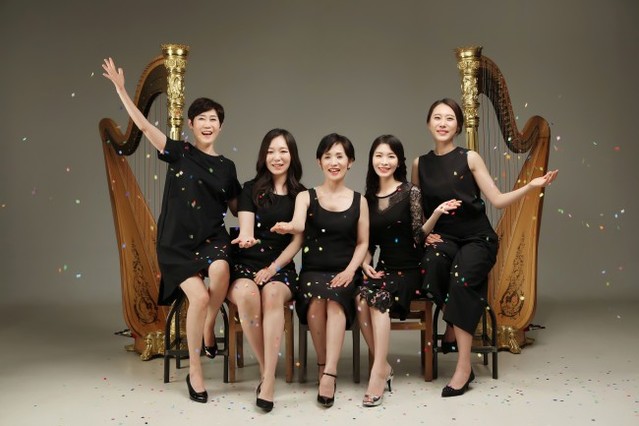 ▲ 하프 앙상블 '더 하프(The Harp)'.ⓒ예술의전당